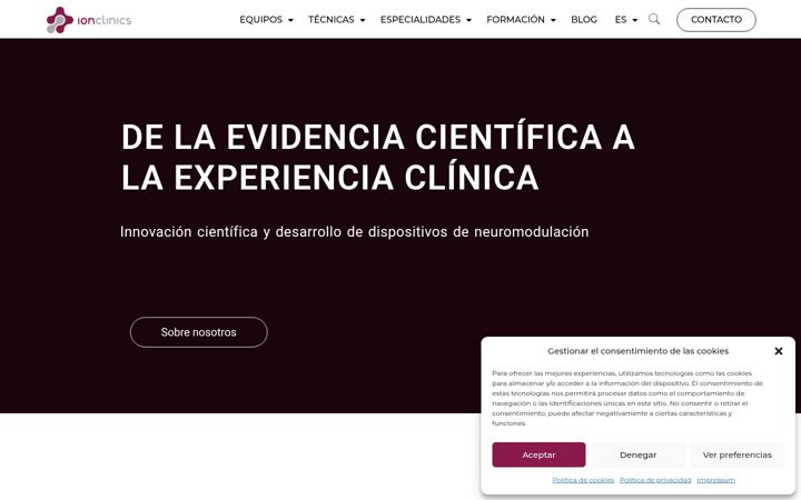 Screenshot of ionclinics.com