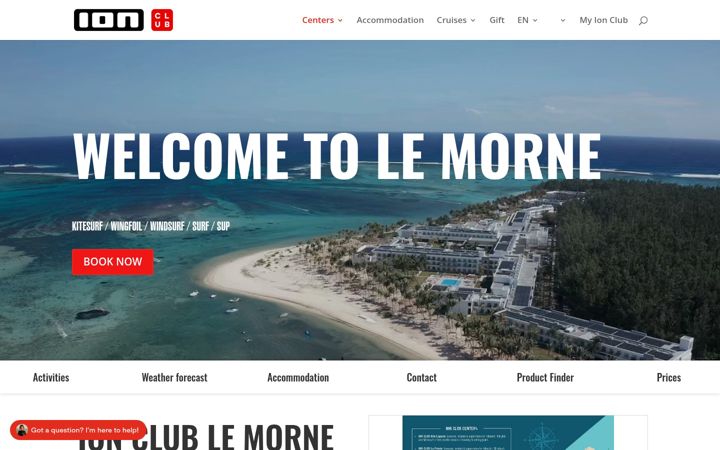 Screenshot of ionclubmauritius.com