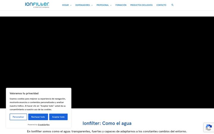 Screenshot of ionfilter.com