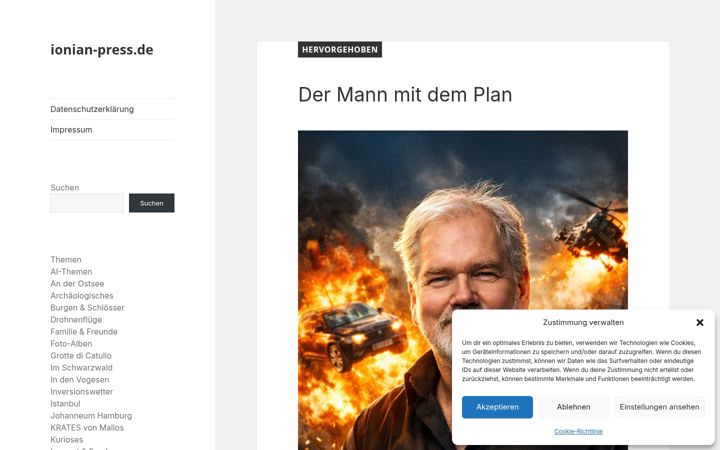Screenshot of ionian-press.de