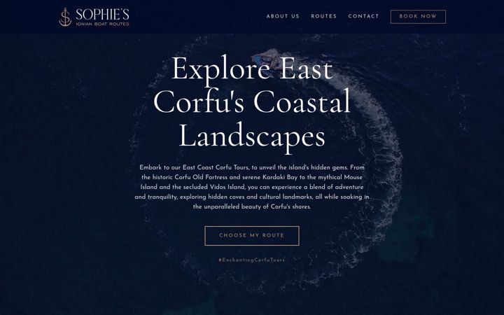 Screenshot of ionianroutes.com
