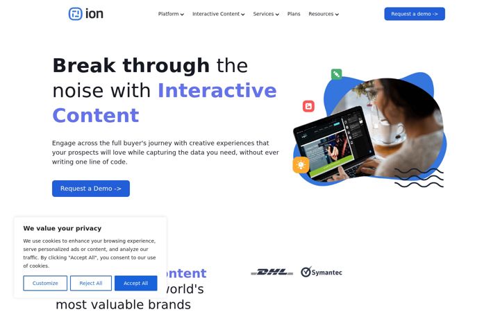 Screenshot of ioninteractive.com