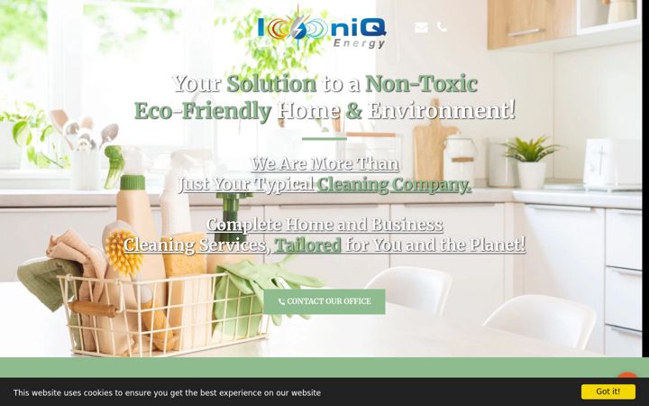Screenshot of ioniq-energy-llc-cleaning-services.com