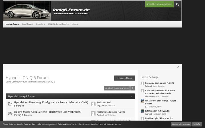 Screenshot of ioniq6-forum.de