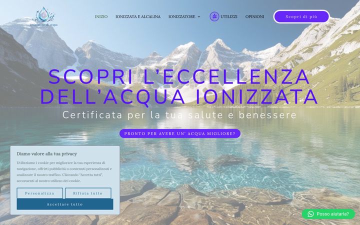 Screenshot of ionizzatorediacqua.it