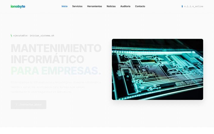 Screenshot of ionobyte.com