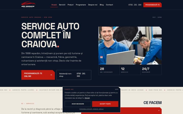 Screenshot of ionservice.ro