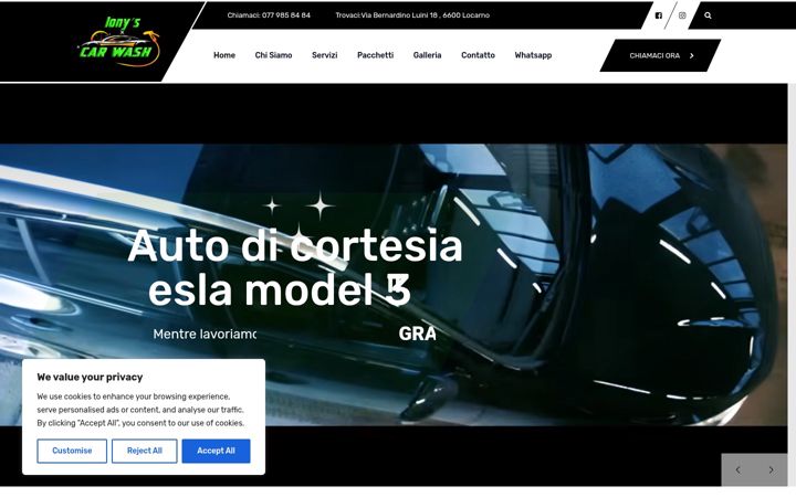 Screenshot of ionyscarwash.ch