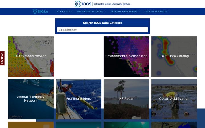 Screenshot of ioos.us