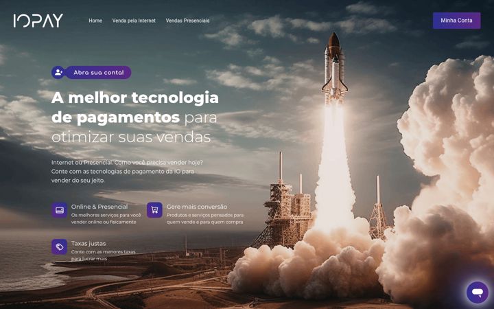 Screenshot of iopay.com.br