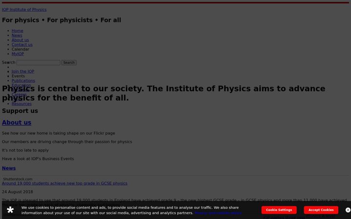Screenshot of iopconfs.org