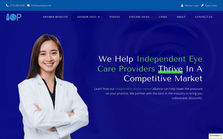 Screenshot of iopnetwork.net