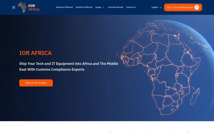 Screenshot of iorafrica.com