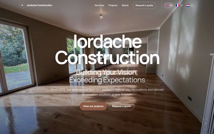 Screenshot of iordache-construction.com