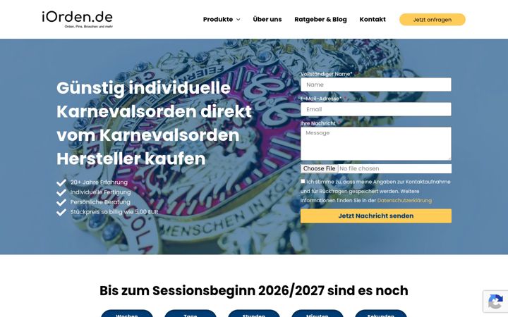 Screenshot of iorden.de