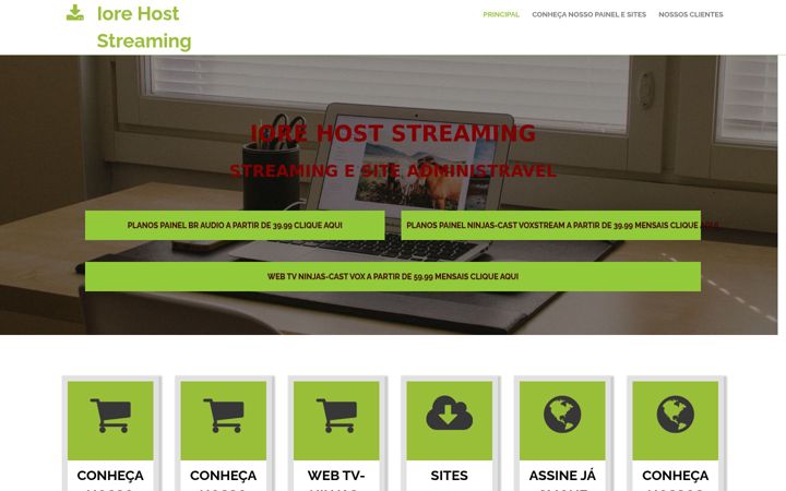 Screenshot of iorehost.com.br