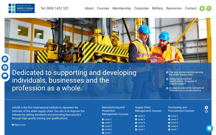 Screenshot of ioscm.com