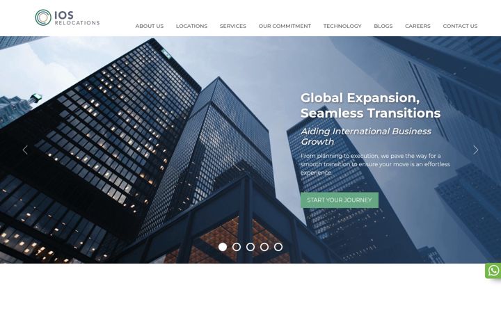 Screenshot of iosrelocations.com