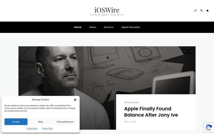 Screenshot of ioswire.com