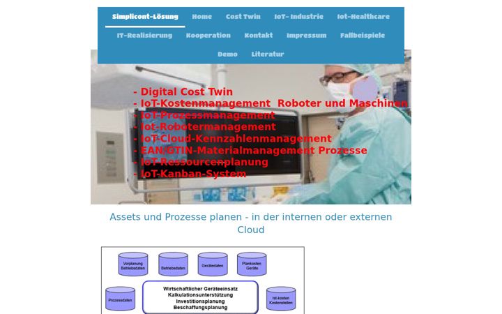 Screenshot of iot-kostenmanagement.de
