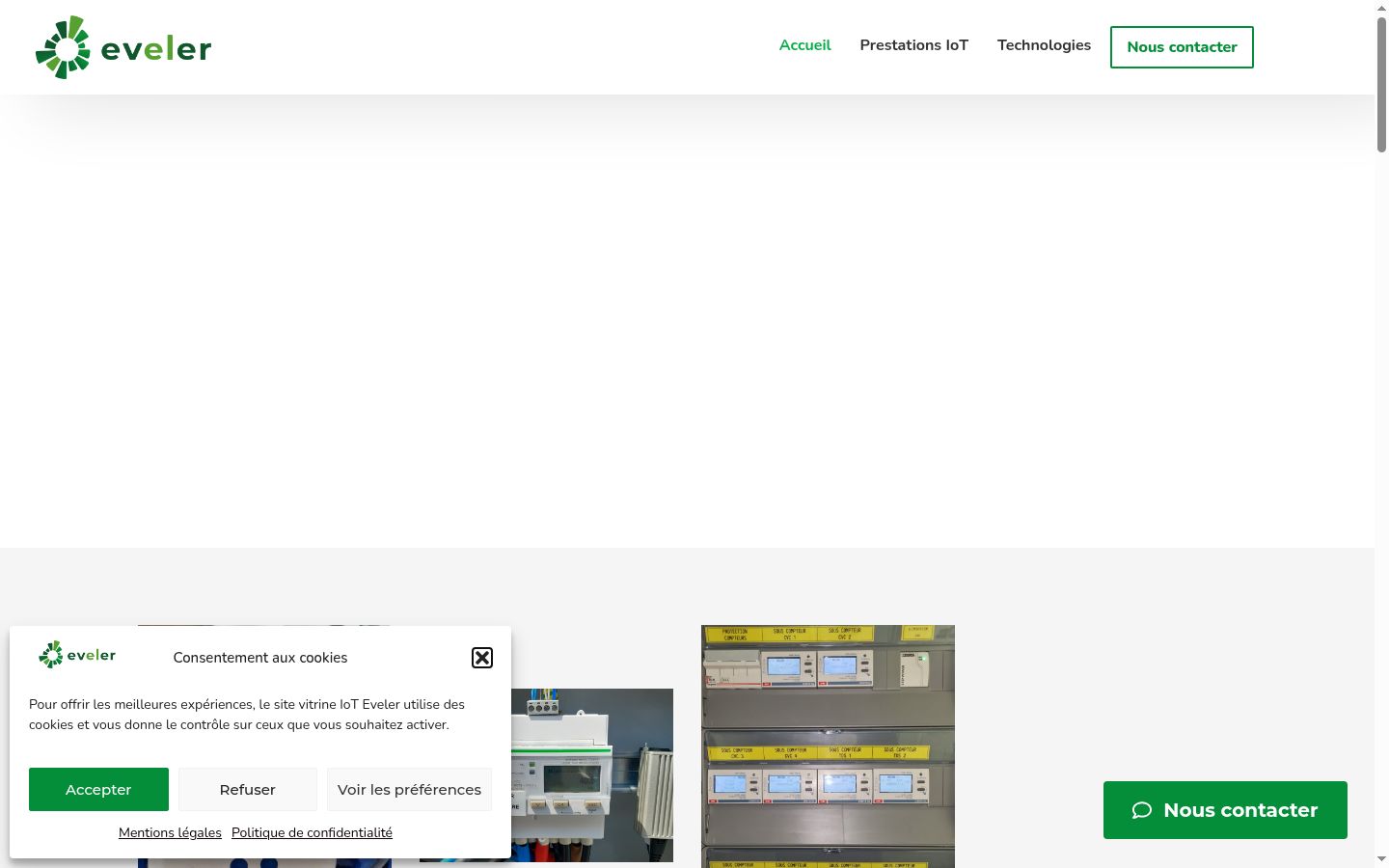 Screenshot tal-banner tal-kunsens muri qabel kwalunkwe interazzjoni