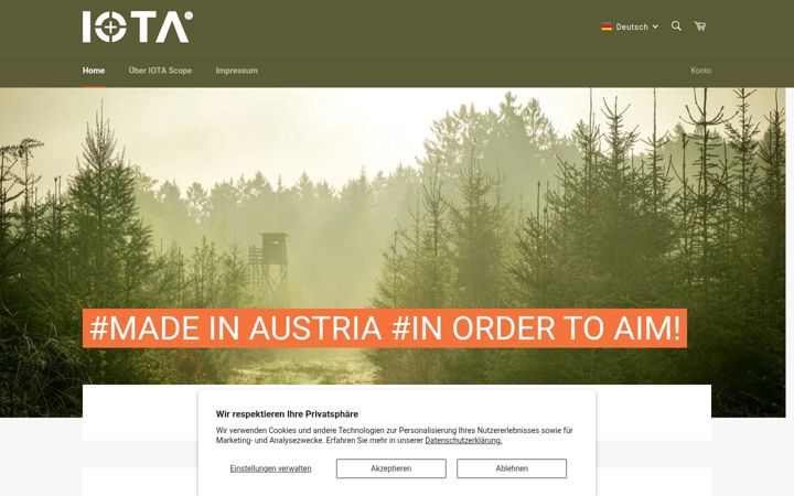 Screenshot of iota-scope.com