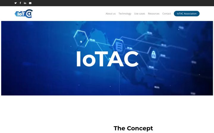 Screenshot of iotac.eu