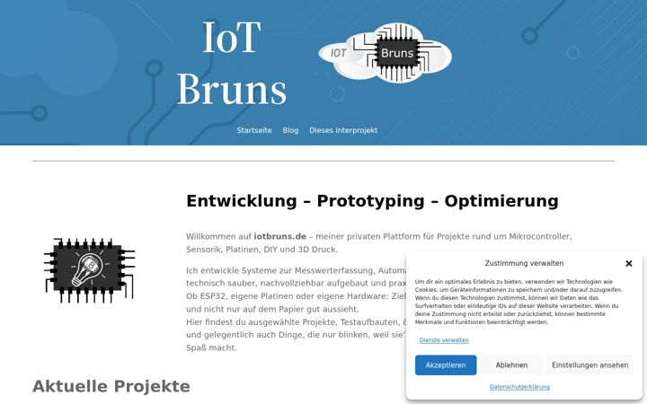 Screenshot of iotbruns.de
