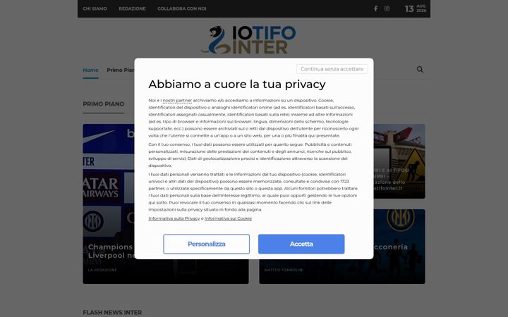 Screenshot of iotifointer.it