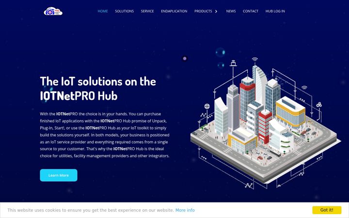 Screenshot of iotnetpro.com