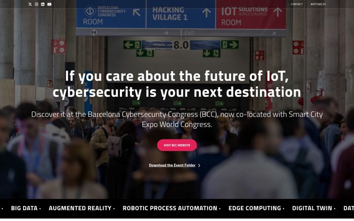 Screenshot of iotsworldcongress.com