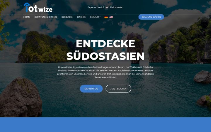 Screenshot of iotwize.com