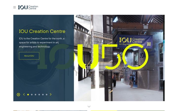 Screenshot of ioucreationcentre.org