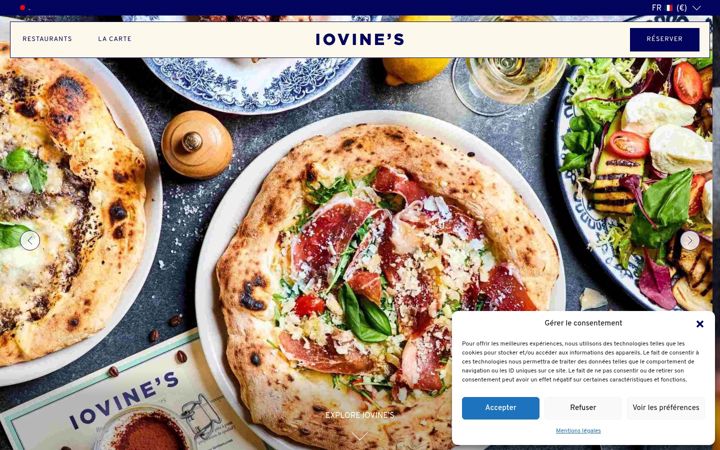 Screenshot of iovines.com