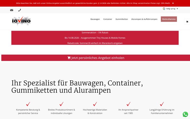 Screenshot of iovino.de
