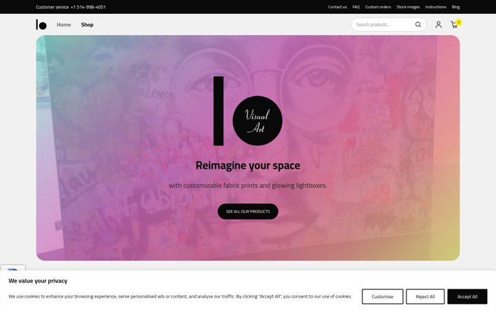 Screenshot of iovisualart.com