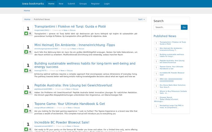 Screenshot of iowa-bookmarks.com
