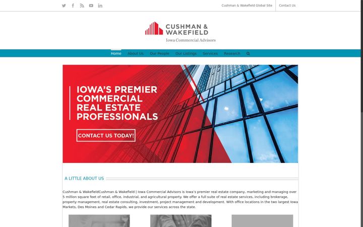 Screenshot of iowacommercialadvisors.com