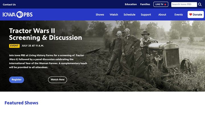Screenshot of iowapbs.org