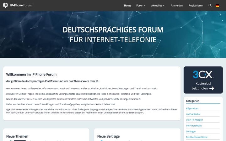 Screenshot of ip-phone-forum.de