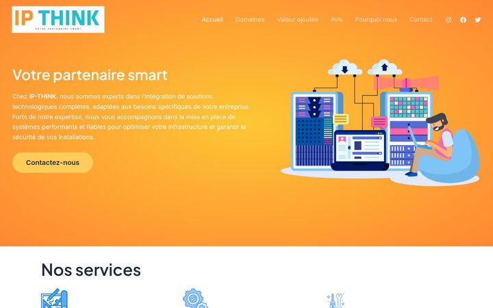 Screenshot of ip-think.com