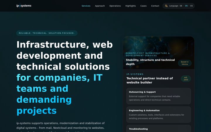 Screenshot of ip.co.at