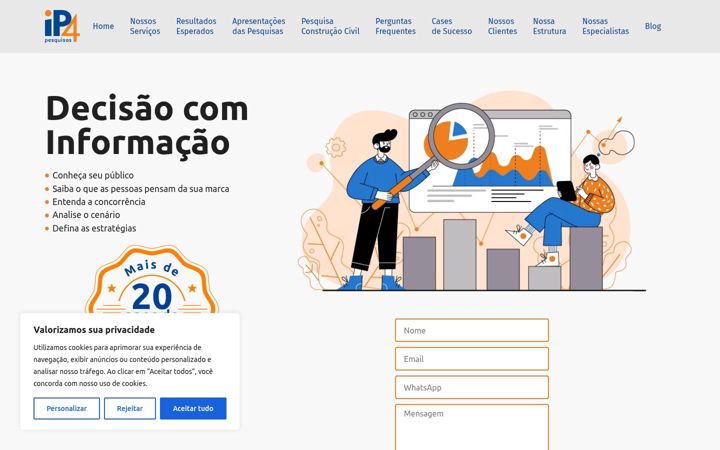 Screenshot of ip4.com.br