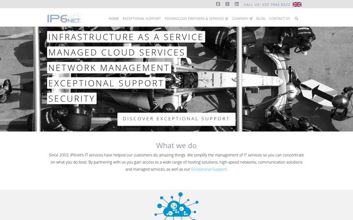 Skärmbild av ip6net.net