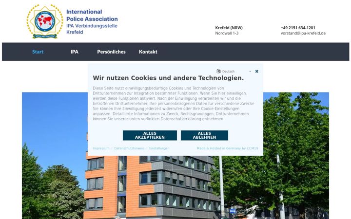 Screenshot of ipa-krefeld.de