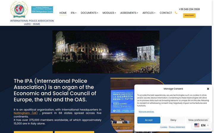 Screenshot of ipa-roma.it