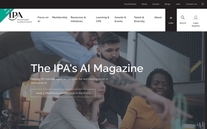 Екранна снимка на ipa.co.uk