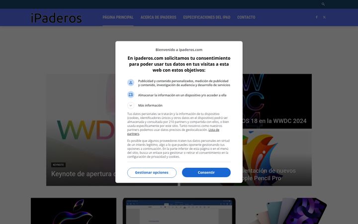 Screenshot of ipaderos.com