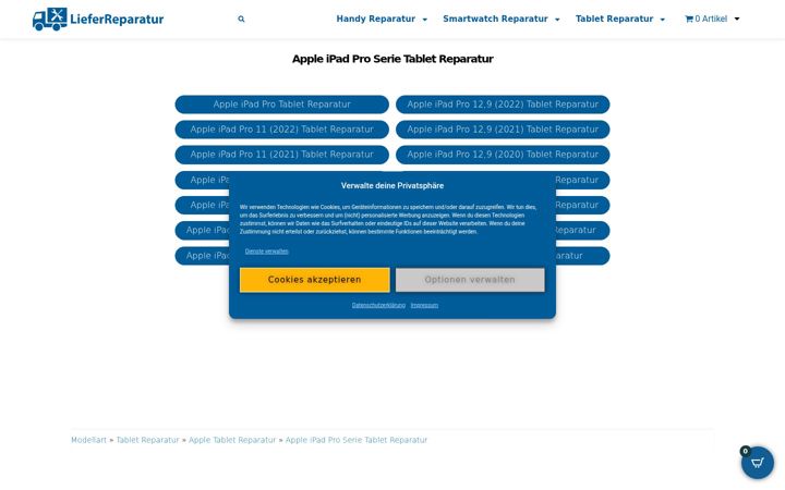 Screenshot of ipadproreparatur.de