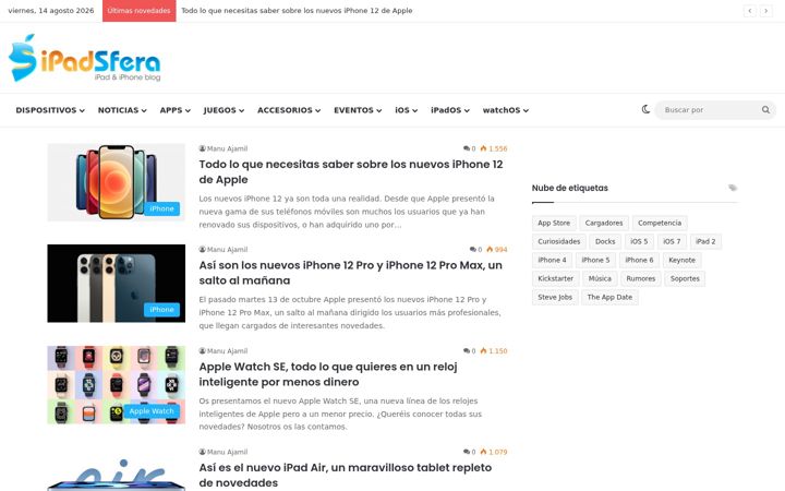 Screenshot of ipadsfera.com
